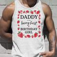 Daddy Of The Berry First Birthday Girl Sweet One Strawberry Unisex Tank Top Gifts for Him