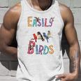 Easily Distracted By Birds Gift Funny Bird Gift Unisex Tank Top Gifts for Him
