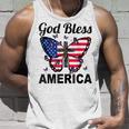 God Bless America Butterflies 4Th Of July Jesus Christ Cross Unisex Tank Top Gifts for Him