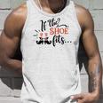 Halloween If The Shoe Fits With You Black And Orange Design Men Women Tank Top Graphic Print Unisex Gifts for Him