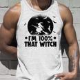 Halloween Party Im 100 That Witch Spooky Halloween Unisex Tank Top Gifts for Him