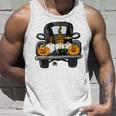 Halloween Truck Gnomes Pumpkin Funny Thanksgiving Unisex Tank Top Gifts for Him