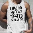 I Had My Patience Tested V2 Unisex Tank Top Gifts for Him