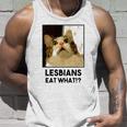 Lesbian Eat What Funny Cat Unisex Tank Top Gifts for Him