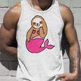 Mermaid Sloth Cute Sloth Unisex Tank Top Gifts for Him