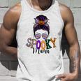 Spooky Mama Messy Bun Skull Mom Monster Bleached Halloween Unisex Tank Top Gifts for Him