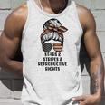 Stars Stripes Reproductive Rights Messy Bun 4Th Of July Unisex Tank Top Gifts for Him