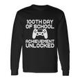 100Th Day Of School Achievement Unlocked Long Sleeve T-Shirt Gifts ideas