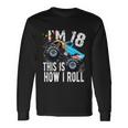 18 Year Old Cool 18Th Birthday Boy For Monster Truck Car Lovers Long Sleeve T-Shirt Gifts ideas