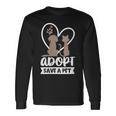 Womens Adopt Save A Pet Cat & Dog Lover Pet Adoption Rescue Gift  Unisex Long Sleeve