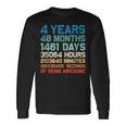 4Th Birthday 4 Years Of Being Awesome Wedding Anniversary V2 Long Sleeve T-Shirt Gifts ideas