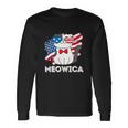 4Th Of July Great American Flag Cute Cat Long Sleeve T-Shirt Gifts ideas