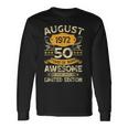 50 Years Old Vintage August 1972 50Th Birthday V2 Men Women Long Sleeve T-Shirt T-shirt Graphic Print Gifts ideas 50 Years Old Vintage August 1972 50Th Birthday V2 Men Women Long Sleeve T-Shirt T-shirt Graphic Print Gifts ideas