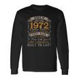 50 Years Old Vintage July 1972 Limited Edition 50Th Birthday Long Sleeve T-Shirt T-Shirt Gifts ideas