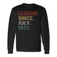 50 Years Old Vintage Legend Since July 1972 50Th Birthday V2 Long Sleeve T-Shirt Gifts ideas