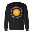 90Th Birthday Retro 90Th Trip Around The Sun What A Ride Long Sleeve T-Shirt Gifts ideas