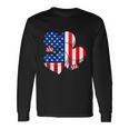 American Flag Heart 4Th Of July Usa Patriotic Pride Long Sleeve T-Shirt Gifts ideas