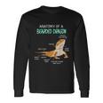 Anatomy Of A Bearded Dragon Bearded Dragon Lizard Pogona Reptile Long Sleeve T-Shirt Gifts ideas