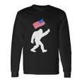 Bigfoot With American Flag 4Th Of July Meaningful Long Sleeve T-Shirt Gifts ideas