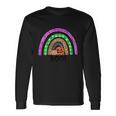 Boo Pumpkin Rainbow Halloween Quote Long Sleeve T-Shirt Gifts ideas