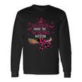 Breast Cancer Chose The Wrong Witch Breast Cancer Halloween Long Sleeve T-Shirt Gifts ideas