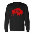 Buffalo 716 New York Football Long Sleeve T-Shirt Gifts ideas