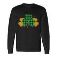 Buffalo Shamrock Plaid Irish Clovers Long Sleeve T-Shirt Gifts ideas