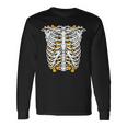 Candy Corn Skeleton Hallween Costume Tshirt Long Sleeve T-Shirt Gifts ideas