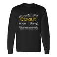 Car Guy Vintage Car Guy Definition Mechanic Long Sleeve T-Shirt Gifts ideas