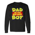Cartoony Dad Of The Birthday Boy Tshirt Long Sleeve T-Shirt Gifts ideas