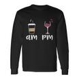 Am Coffee Pm Wine Coffee Long Sleeve T-Shirt Gifts ideas