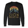 Cool Vintage Retro Zion National Park Utah Tshirt Long Sleeve T-Shirt Gifts ideas