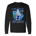 Cool I Wear Blue For Autism Awareness Accept Understand Love Flower Gnome V2 Long Sleeve T-Shirt Gifts ideas