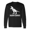 Daddysaurus Daddy Dinosaur Tshirt Long Sleeve T-Shirt Gifts ideas