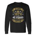 December 1979 43 Years Of Being Awesome 43Rd Birthday Long Sleeve T-Shirt Gifts ideas