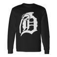Detroit English D Grenade Michigan Logo Tshirt Long Sleeve T-Shirt Gifts ideas