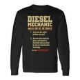 Diesel Mechanic Tshirt Long Sleeve T-Shirt Gifts ideas