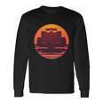 F1 Formula 1 Racing Car Retro Sunset Emblem Long Sleeve T-Shirt Gifts ideas