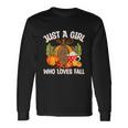 Fall Plaid Leopard Pumpkin Autumn Thanksgiving Long Sleeve T-Shirt Gifts ideas
