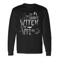 My Favorite Witch Is My Wife Halloween Witch Long Sleeve T-Shirt Gifts ideas