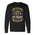 February 1979 43 Years Of Being Awesome 43Rd Birthday Long Sleeve T-Shirt Gifts ideas