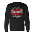Firefighter Fireman Dad I Have Two Titles Dad And Firefighter Long Sleeve T-Shirt Gifts ideas