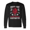 Firefighter Wildland Fireman Volunteer Firefighter Aunt Fire Department V2 Long Sleeve T-Shirt Gifts ideas
