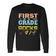 First Grade Rocks School Student Teachers Graphics Plus Size Shirt Long Sleeve T-Shirt Gifts ideas