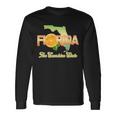 Florida The Sunshine State Orange Logo Long Sleeve T-Shirt Gifts ideas