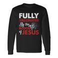 Fully Vaccinated By The Blood Of Jesus Lion God Christian Tshirt Long Sleeve T-Shirt Gifts ideas