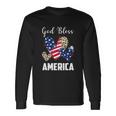 God Bless America Leopard Christian 4Th Of July Long Sleeve T-Shirt Gifts ideas