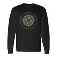 God Will Direct Your Path Compass Religion Christian Long Sleeve T-Shirt Gifts ideas