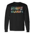 Groovy Grandpa Retro Matching Baby Shower Long Sleeve T-Shirt Gifts ideas