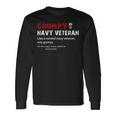 Grumpy Navy Veteran Long Sleeve T-Shirt Gifts ideas